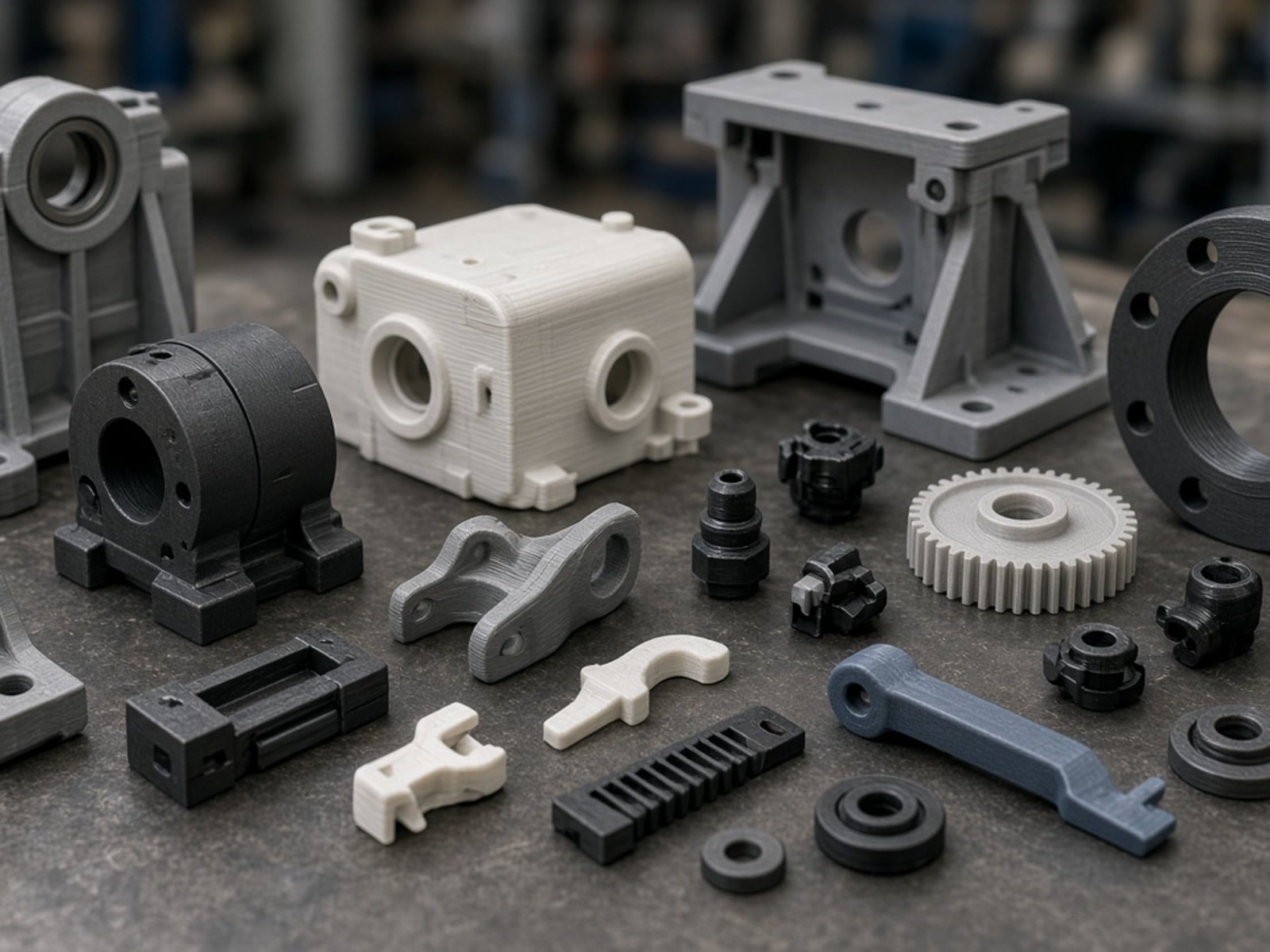 Industrial 3D printed spare parts for maintenance and repair